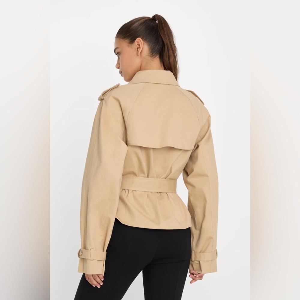 Good American - Cropped Trench Jacket - Picture 2 of 7